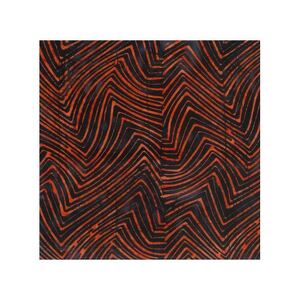 Batik #1526 Fire Charcoal Orange, 112cm Wide by Batik Australia