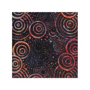 42CM REMNANT Batik #1527 Fire Charcoal Red, 112cm Wide by Batik Australia
