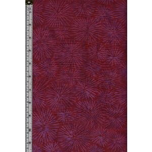 Batik Australia BA45-450 Dark Red Burst 110cm Wide Cotton Fabric