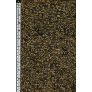 Batik Australia BA45-456 Bubbles Dark Khaki 110cm Wide Cotton Fabric