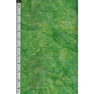 Batik Australia BA45-508 Swirl Dots Lime 110cm Wide Cotton Fabric
