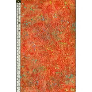 Batik Australia Designers Palette BA45-547 Orange Burst 110cm Wide Cotton Fabric
