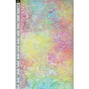 Batik Australia Designers Palette BA45-549 Bubbles Pastels 110cm Wide Cotton Fabric