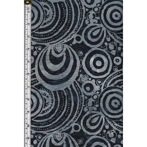 Batik Australia BA45-80 Circles Dark Navy 110cm Wide Cotton Fabric