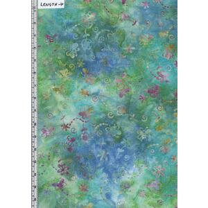Batik Australia BA45-812 Bugs Bees Blue / Green 110cm Wide Cotton Fabric
