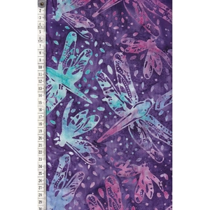 BA818 DRAGONFLIES by Batik Australia 110cm Wide Cotton Fabric