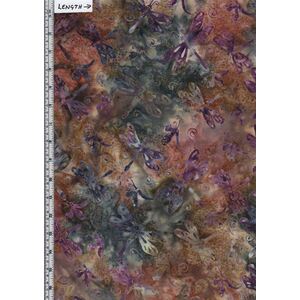 Batik Australia BA45-821 Bugs Dragonfly Multi 110cm Wide Cotton Fabric
