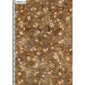 Batik Australia BA45-823 Bugs Bees Brown 110cm Wide Cotton Fabric