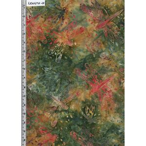Batik Australia BA45-829 Bugs Dragonfly 110cm Wide Cotton Fabric