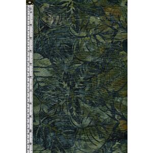 Batik Australia BA45-96 Leaves Deep Green 110cm Wide Cotton Fabric