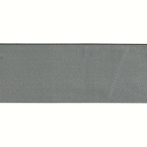 METAL GREY 50mm (Folded) Woven Edge Satin Blanket Binding By The Metre