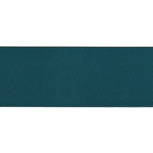 TEAL 50mm (Folded) Woven Edge Satin Blanket Binding By The Metre