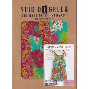Vintage Style Pleated Dress Garment Sew Panel Project by Studio Green