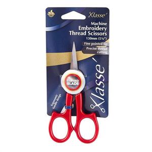 Klasse Machine Embroidery Scissors 130mm, Curve Blade Fine Point BK1705