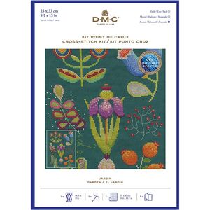 DMC GARDEN Counted Cross Stitch Kit 23 x 33cm, BK1933