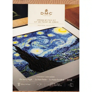 THE STARRY NIGHT Counted Cross Stitch Kit BK1995, 48cm x 42cm, DMC Masters Collection