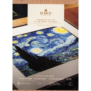 THE STARRY NIGHT Counted Cross Stitch Kit BK1995, 48cm x 42cm, DMC Masters Collection