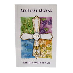 Communion Book, My First Missal, Soft Cover with Symbolic Design