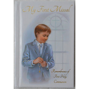 Communion Book, My First Missal, Remberance, Hard Cover (BOY)