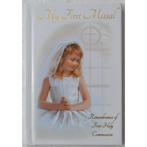 Communion Book, My First Missal, Remberance, Hard Cover (GIRL)