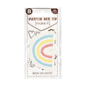 RAINBOW Motif Iron-On 6cm x 4cm - Patch Me Up by Make It