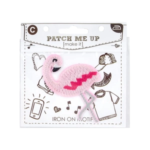 FLAMINGO Motif Iron-On 8cm x 5cm - Patch Me Up by Make It BM6905