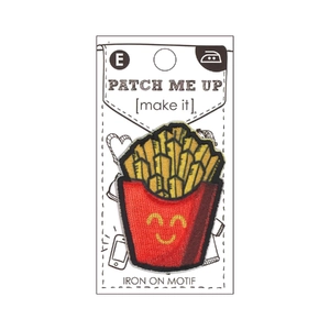 FRENCH FRIES Iron On Motif 5.5cm x 3.5cm - Patch Me Up by Make It BM6916