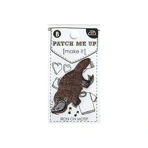PLATYPUS Iron On Motif 6.2cm x 2.9cm - Patch Me Up by Make It BM6994
