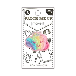 RAINBOW CLOUD Iron On Motif 3.5cm x 3cm - Patch Me Up by Make It BM7002