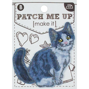 CAT Iron On Motif 6.4 x 7cm - Patch Me Up by Make It BM7017