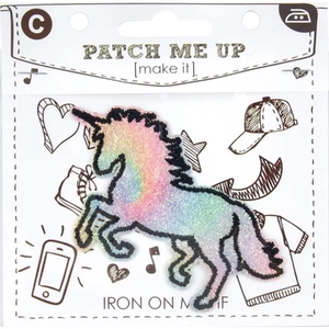 UNICORN Iron On Motif Patch Me Up by Make It BM7024, 8.5X5.1cm