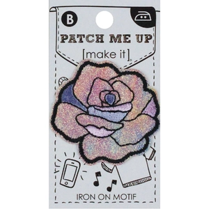 ROSE Iron On Motif Patch Me Up by Make It BM7025, 4.8X4.7cm