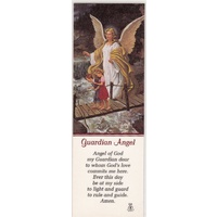 Guardian Angel Laminated Prayer Card Bookmark, 53 x 155mm, Holy Card