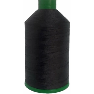 BLACK (101) No.20 Bonded Nylon Thread, 1500m Cone, Heavy Sewing