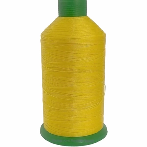 GOLDEN YELLOW (108) No.20 Bonded Nylon Thread, 1500m Cone, Heavy Sewing