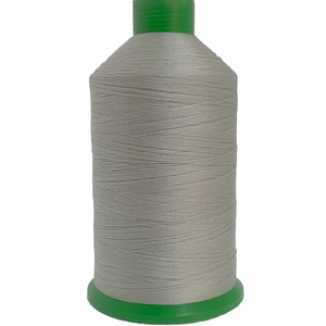 SILVER GREY (113) No.20 Bonded Nylon Thread, 1500m Cone, Heavy Sewing