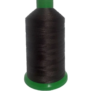DARK BROWN (401) No.20 Bonded Nylon Thread, 1500m Cone, Heavy Sewing
