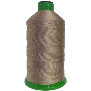 DARK TAN (412) No.20 Bonded Nylon Thread, 1500m Cone, Heavy Sewing