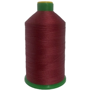 BURGUNDY RED (209) No.40 Bonded Nylon Thread, 3000m Cone, Heavy Sewing