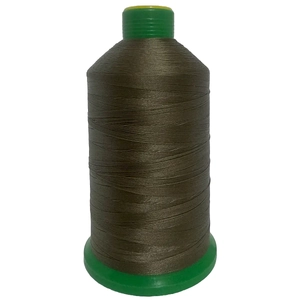 DARK OLIVE (464) No.40 Bonded Nylon Thread, 3000m Cone, Heavy Sewing
