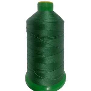 GREEN (501) No.40 Bonded Nylon Thread, 3000m Cone, Heavy Sewing