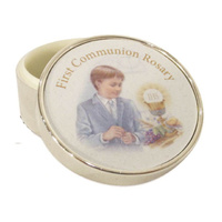 First Communion Box Silver plated - Boy