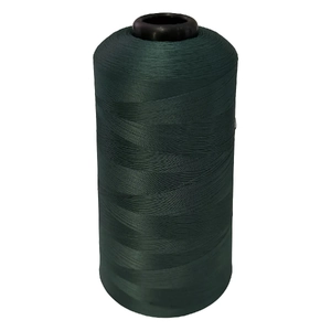 DARK GREEN #717, Winloop Continuous Filament Textured Polyester Thread #150, 15,000m cone