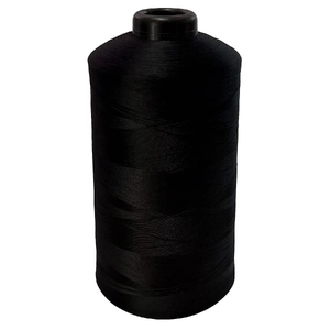 BLACK Winloop Continuous Filament Textured Polyester Thread #150, 15,000m cone