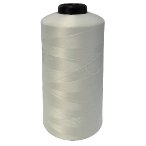 WHITE Winloop Continuous Filament Textured Polyester Thread #150, 15,000m cone