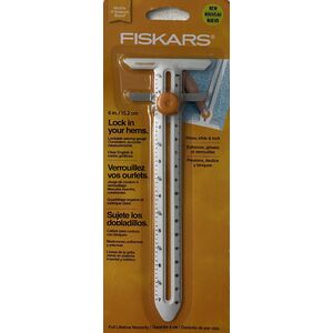 Fiskars Lockable Sewing Gauge 6&quot; (15.2cm), Imperial &amp; Metric Gridlines