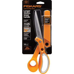 Fiskars 10&quot; Amplify RazorEdge Premium Fabric Shears 171010, Fiskars Scissors