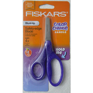 Fiskars 184160 Kids Colour Change Scissors 5" With Safety-Edge Blade, Round Tip