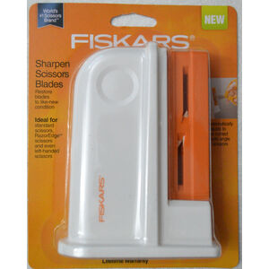 Fiskars 198620 Sharpener For Scissors, Universal Sharpens Scissor Blades