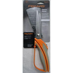 Fiskars Easy Action, Spring-Action Pinking Shears, Pinking Scissors